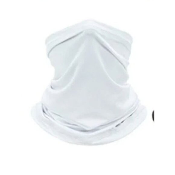 NEW Cogfs Nice Portable Mulit Use Bandana Neck Tube Scraf 24CMx42CM White - Picture 3 of 4